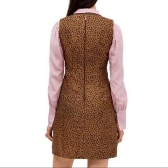 KATE SPADE - Flora Leopard Jacquard Dress- Size 14 - new with tags - Picture 10 of 12